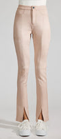 Peach Premier High Rise Slit Hem Skinny - Official Kancan USA