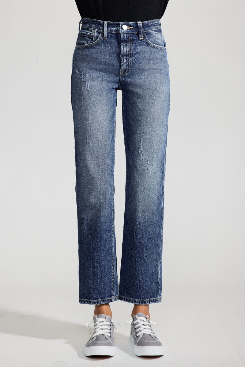 Dorothea Premier High Rise Straight Jeans - Official Kancan USA