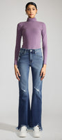 Mia Premier High Rise Distressed Flare - Official Kancan USA