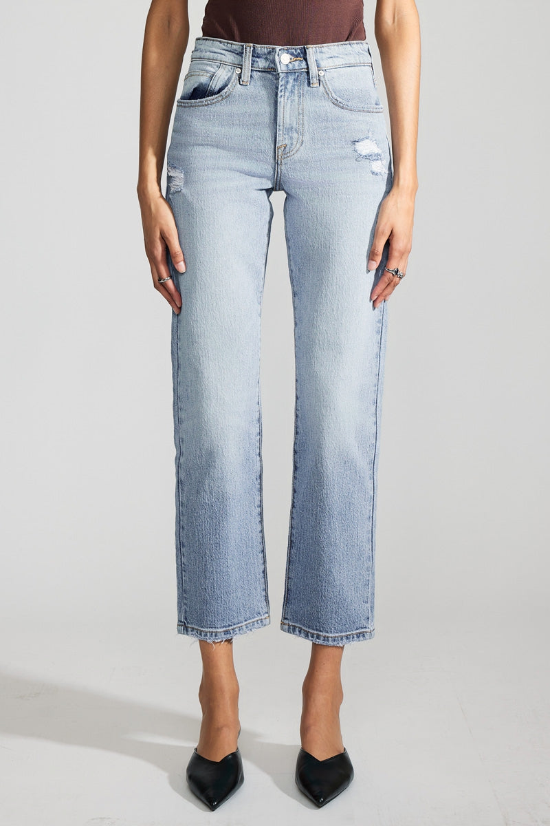Chantel Premier High Rise Ankle Straight – Kancan USA