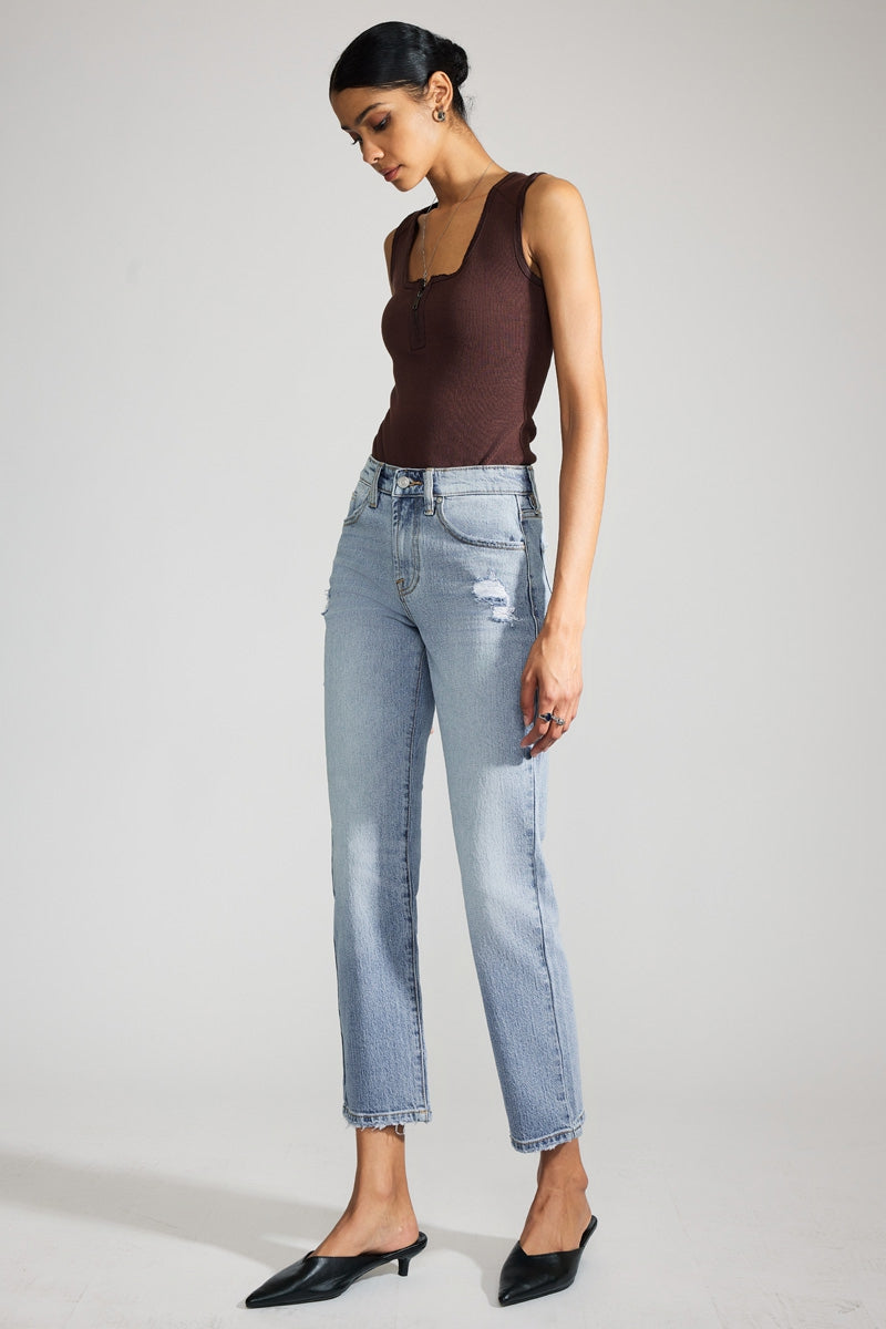 Chantel Premier High Rise Ankle Straight | Official Kancan USA