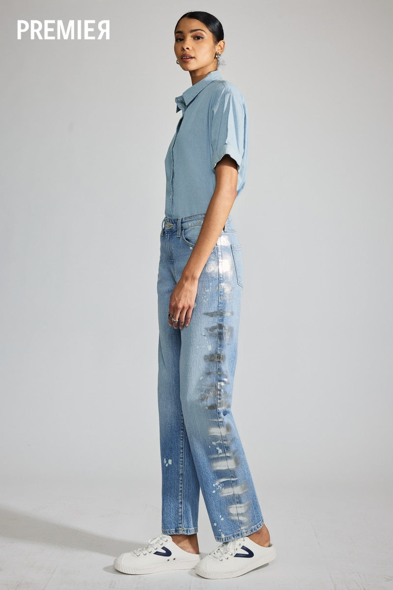 Genevieve Premier High Rise Straight Jeans – Kancan USA