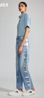 Genevieve Premier High Rise Straight Jeans - Official Kancan USA