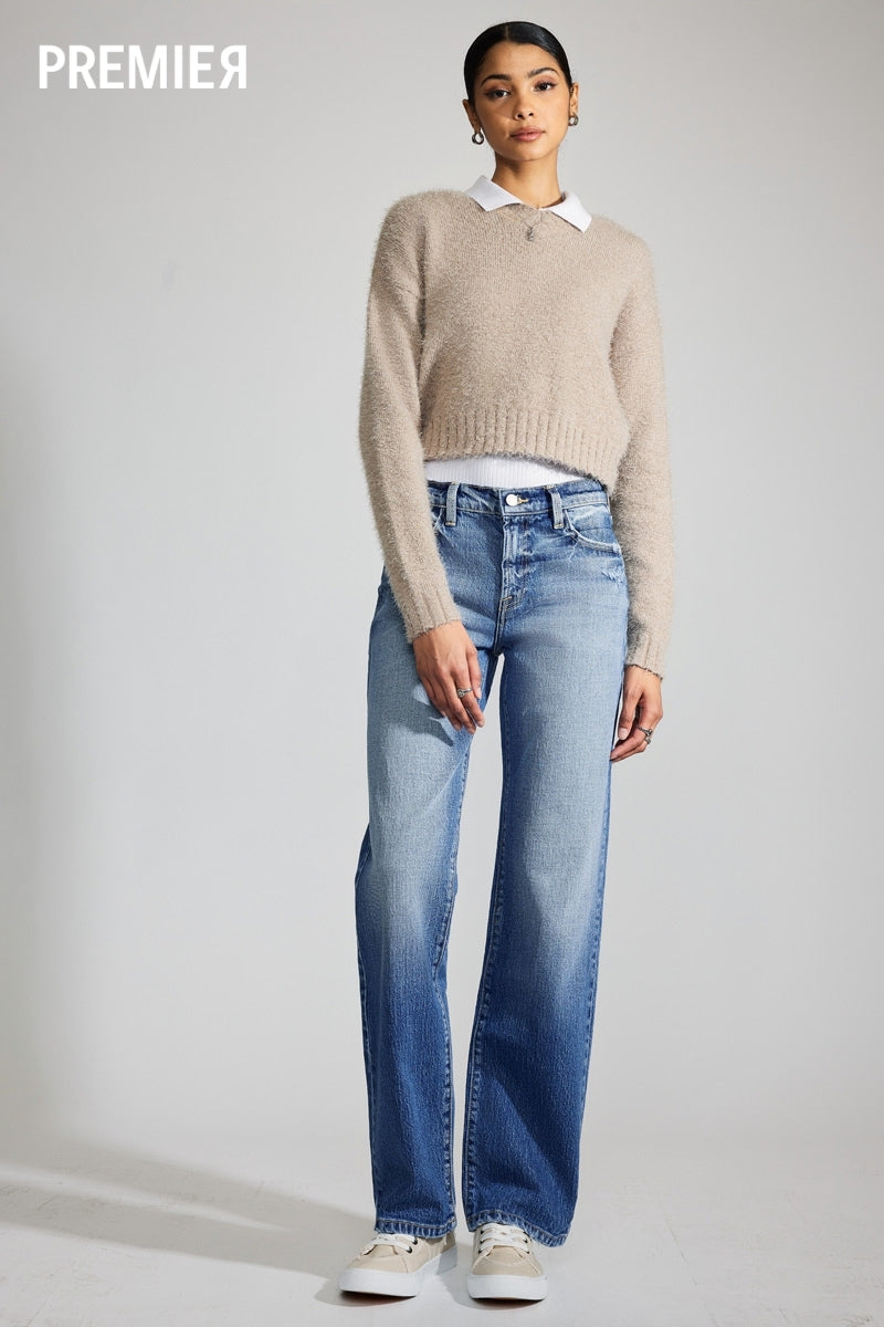 Julie Premier High Rise Straight Jeans – Kancan USA