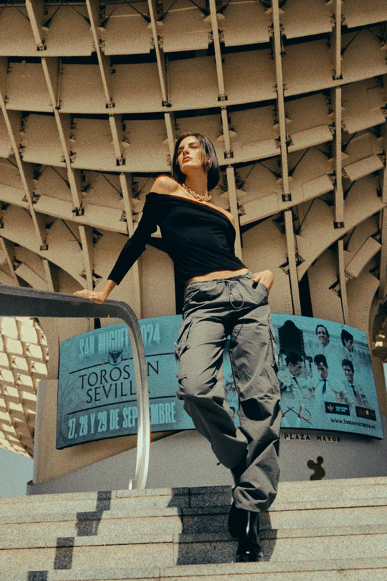 Nataly High Rise Relaxed Cargo Pants - Official Kancan USA