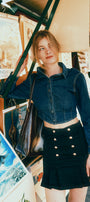 Miriam Cropped Button Up Shirt - Official Kancan USA