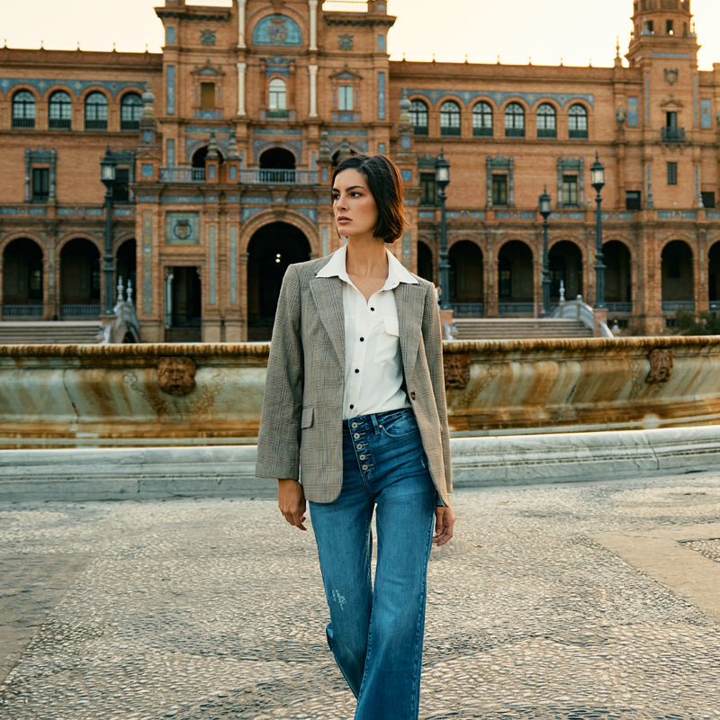 Celine Ultra High Rise 90's Flare Jeans - Official Kancan USA