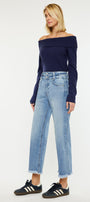 Gretchen Ultra High Rise Wide Leg Jeans - Official Kancan USA
