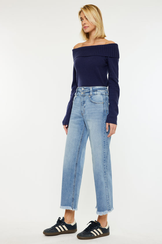 Gretchen Ultra High Rise Wide Leg Jeans - Official Kancan USA