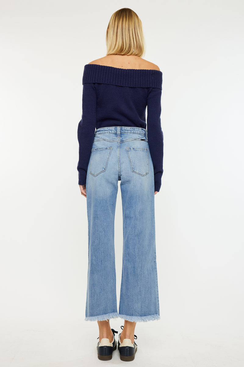 Gretchen Ultra High Rise Wide Leg Jeans - Official Kancan USA