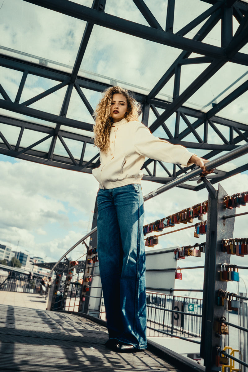 Bram Mid Rise Wide Jeans