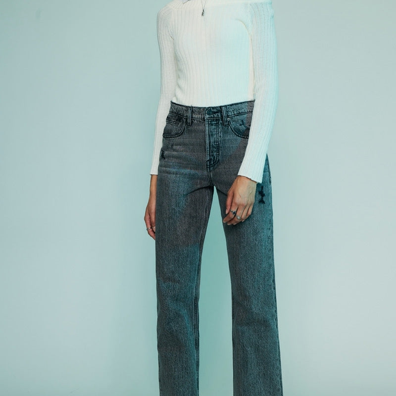 Lou Premier Ultra High Rise 90's Straight Leg Jeans - Official Kancan USA