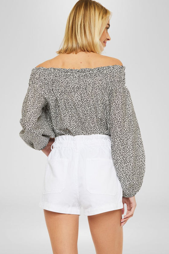 Deysi  Ultra High Paper Bag Shorts