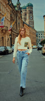 Oliwia High Rise Wide Skater Fit Jeans - Official Kancan USA