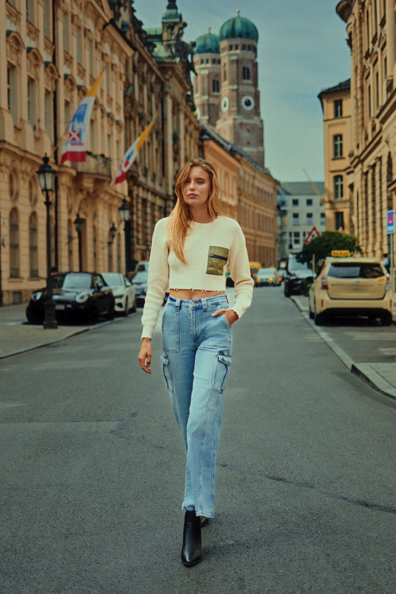 Oliwia High Rise Wide Skater Fit Jeans - Official Kancan USA