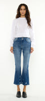 Hillary High Rise Crop Flare - Official Kancan USA