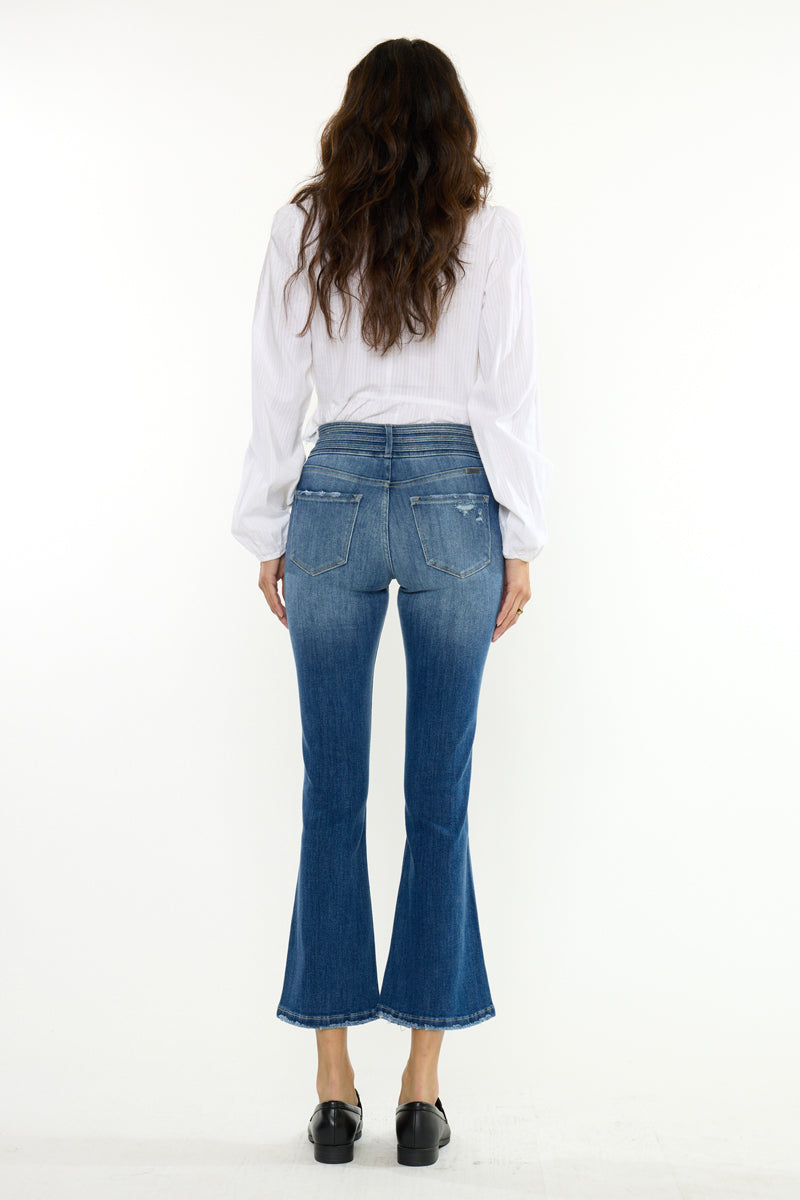 Hillary High Rise Crop Flare - Official Kancan USA