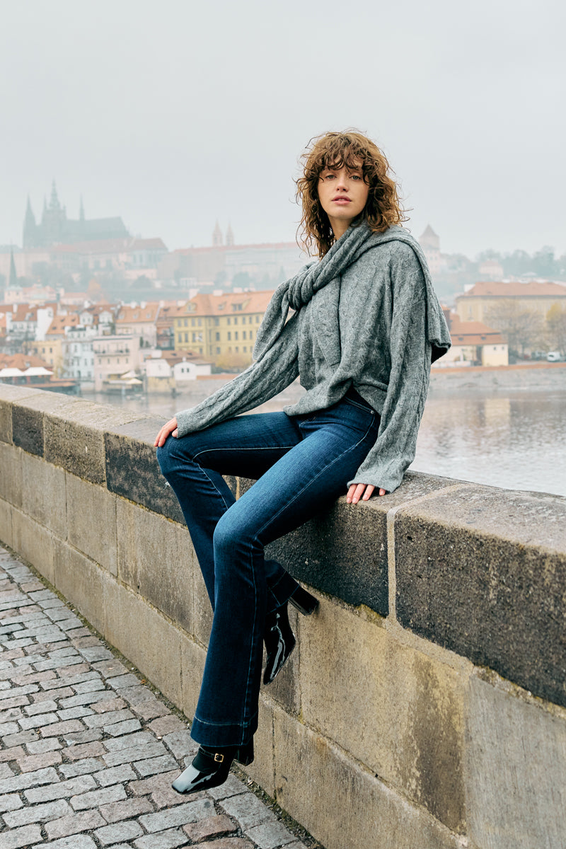 Roxanne High Rise Flare Jeans - Official Kancan USA