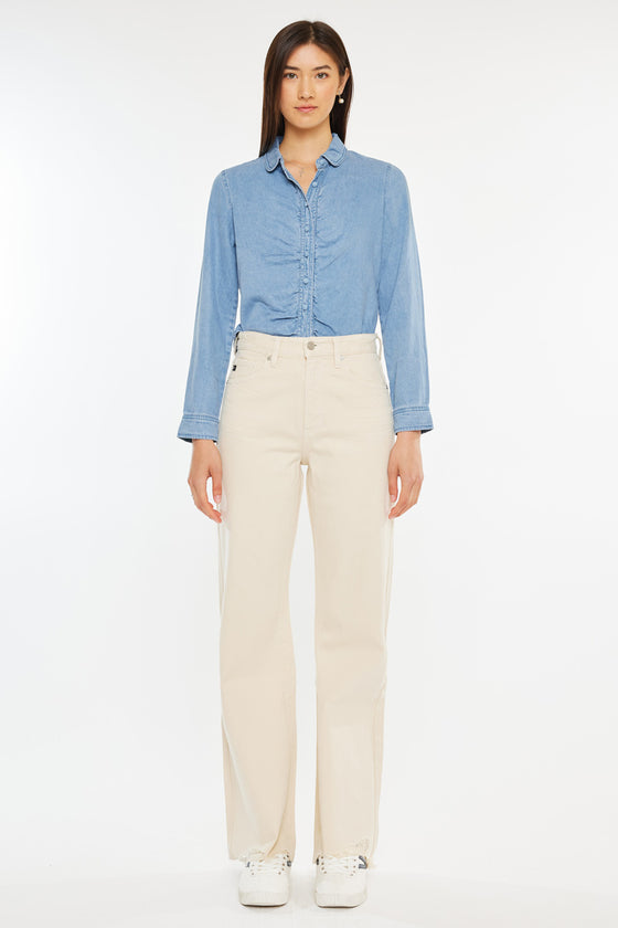 Mikaella Ultra High Rise 90's Flare Jeans - Official Kancan USA