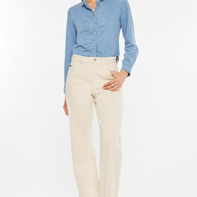 Mikaella Ultra High Rise 90's Flare Jeans - Official Kancan USA