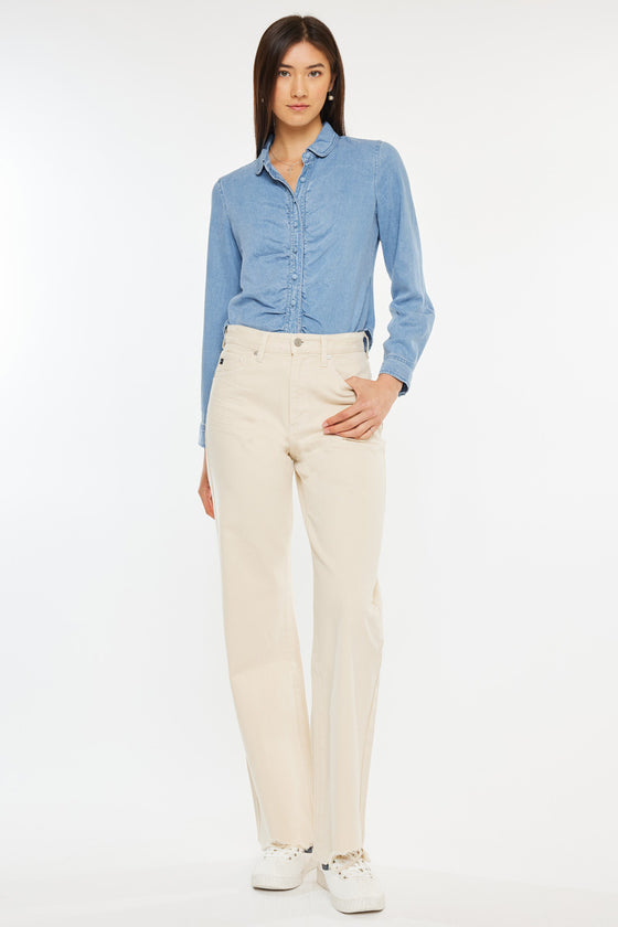 Mikaella Ultra High Rise 90's Flare Jeans - Official Kancan USA