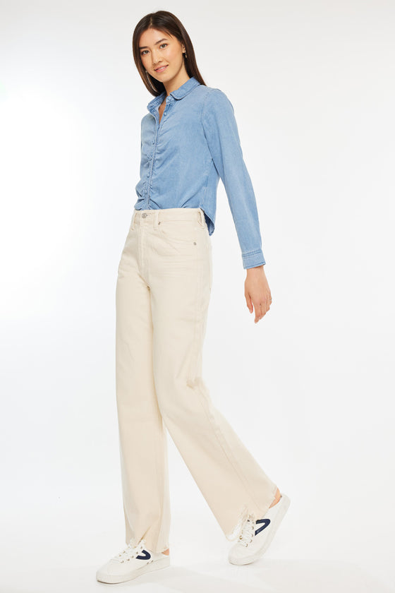 Mikaella Ultra High Rise 90's Flare Jeans - Official Kancan USA