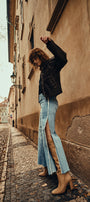 Haiden High Rise Ankle Wide Leg Jeans - Official Kancan USA