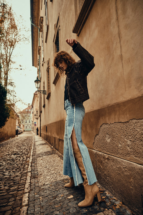 Haiden High Rise Ankle Wide Leg Jeans - Official Kancan USA
