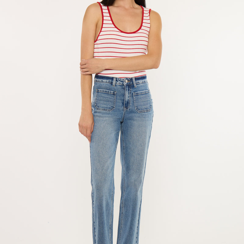 High Rise Flare Jeans - Official Kancan USA