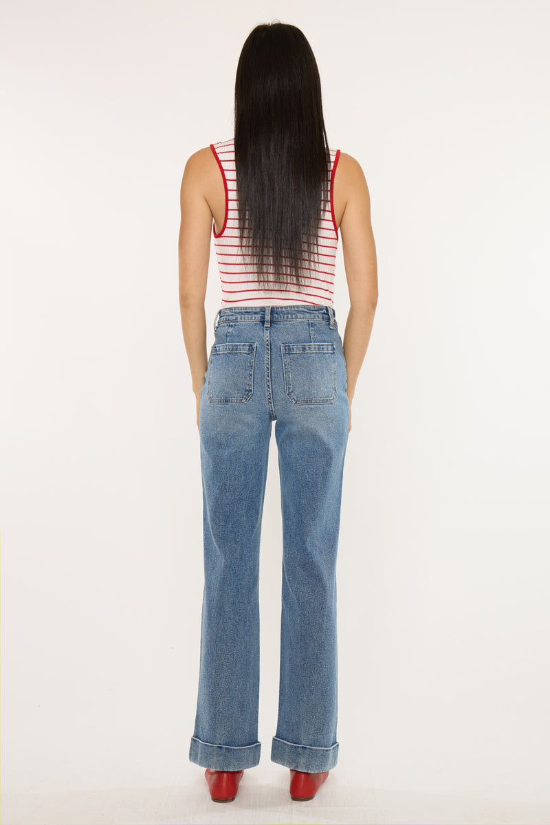 High Rise Flare Jeans - Official Kancan USA