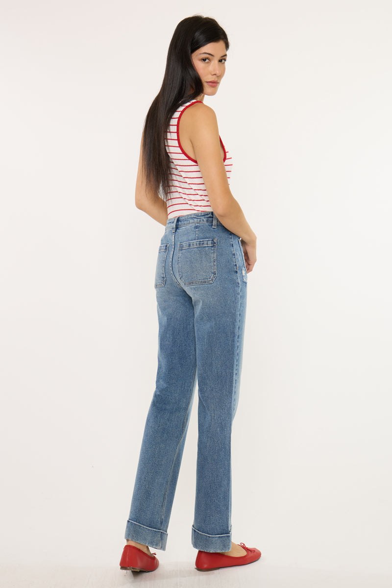 High Rise Flare Jeans - Official Kancan USA