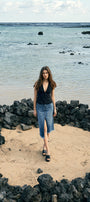 Indigo High Rise Midi Skirt - Official Kancan USA