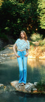Blairen Ultra High Rise Flare Jeans- Curvy - Official Kancan USA
