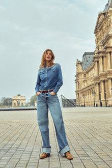  Kolbie High Rise Cuffed Wide Leg Jeans - Official Kancan USA