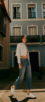 Ellie Cropped Denim Jacket - Official Kancan USA