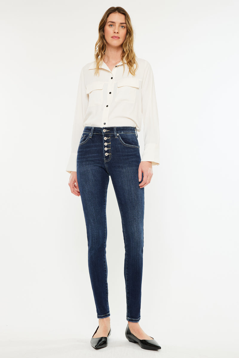 Moriah High Rise Super Skinny Jeans - Official Kancan USA