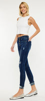 Canary High Rise Ankle Skinny - Official Kancan USA