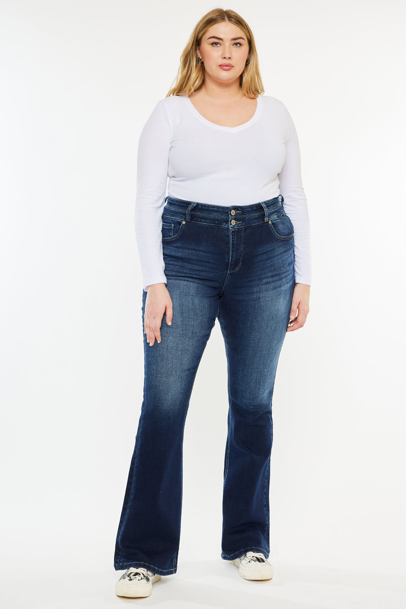 Samaria High Rise Skinny Bootcut (Plus Size) - Official Kancan USA