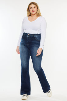  Samaria High Rise Skinny Bootcut Jeans (Plus Size) - Official Kancan USA