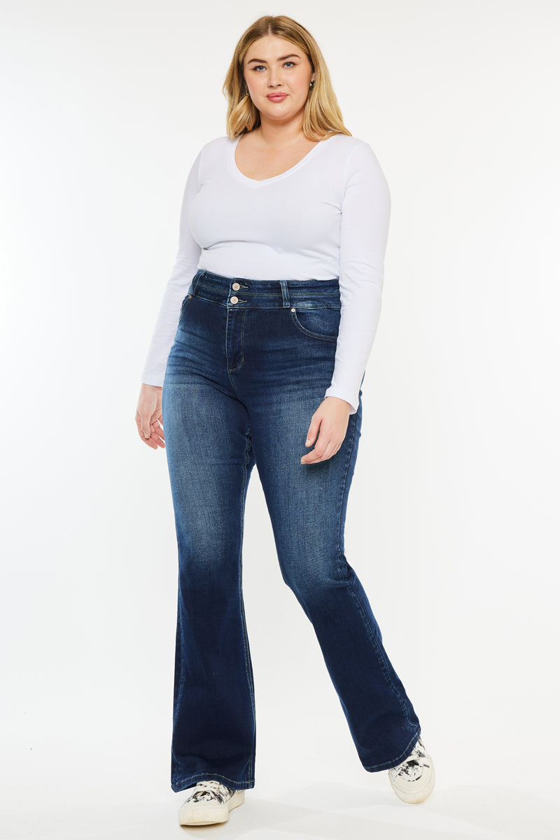 Samaria High Rise Skinny Bootcut (Plus Size) - Official Kancan USA