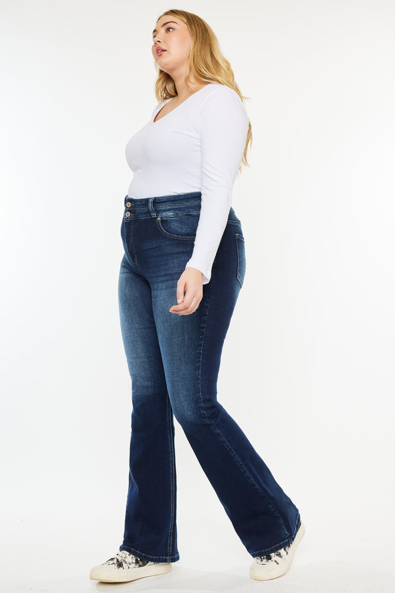 Samaria High Rise Skinny Bootcut (Plus Size) - Official Kancan USA