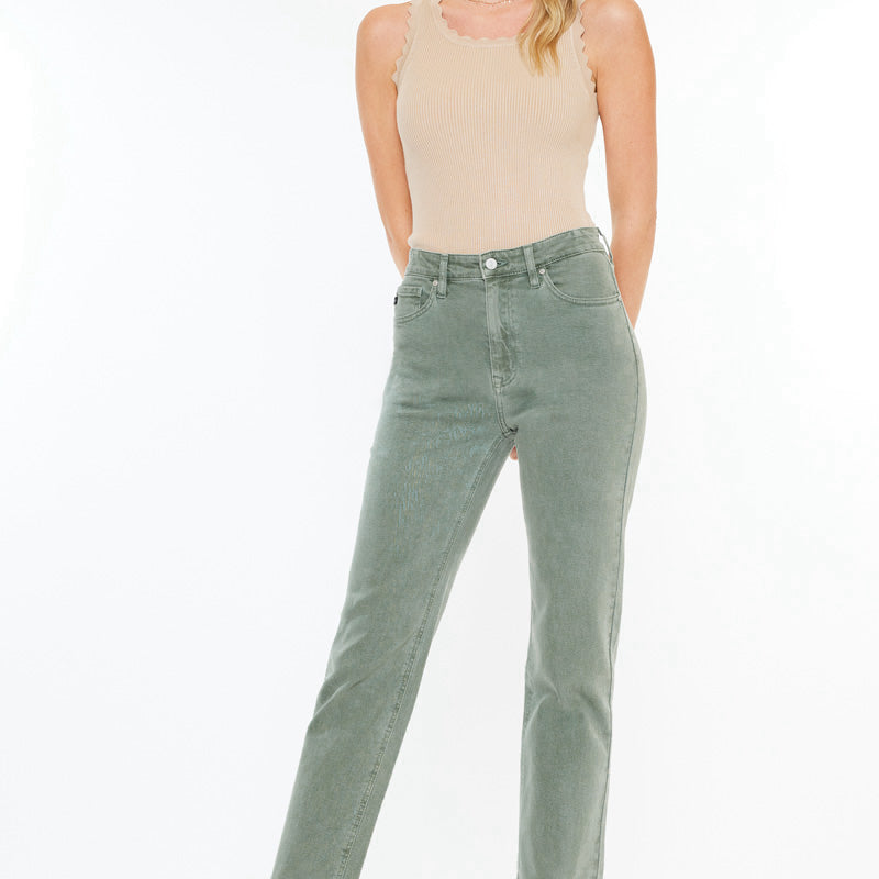 Zandria Ultra High Rise 90's Straight Leg Jeans - Official Kancan USA