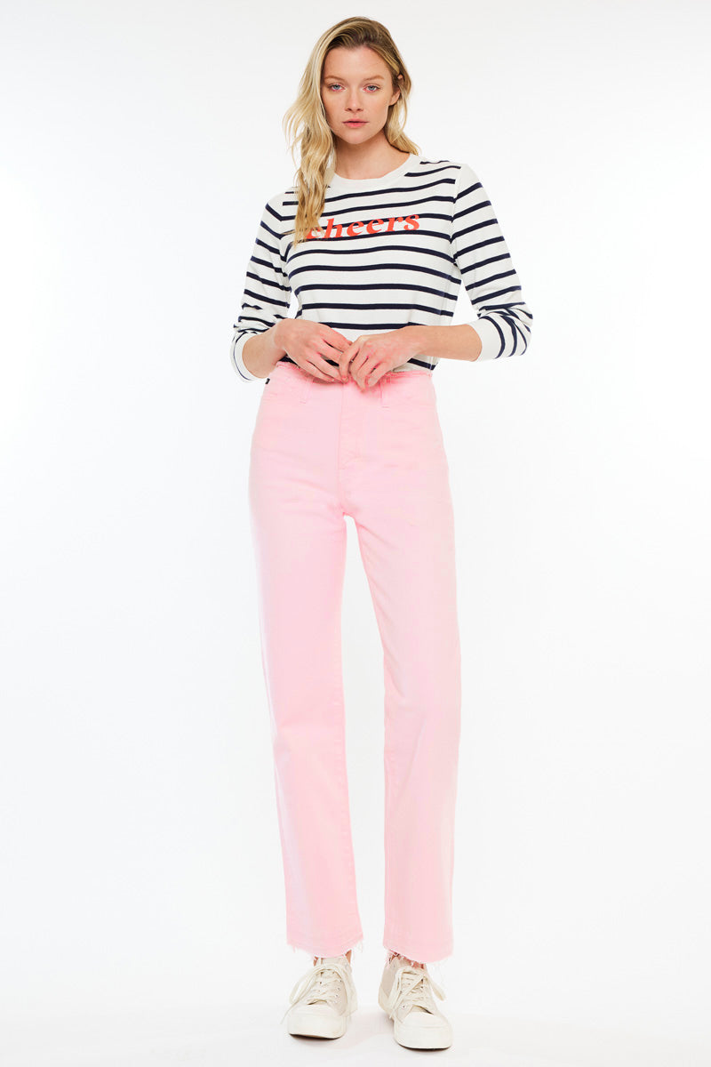 Sharon High Rise True Straight Jeans - Official Kancan USA