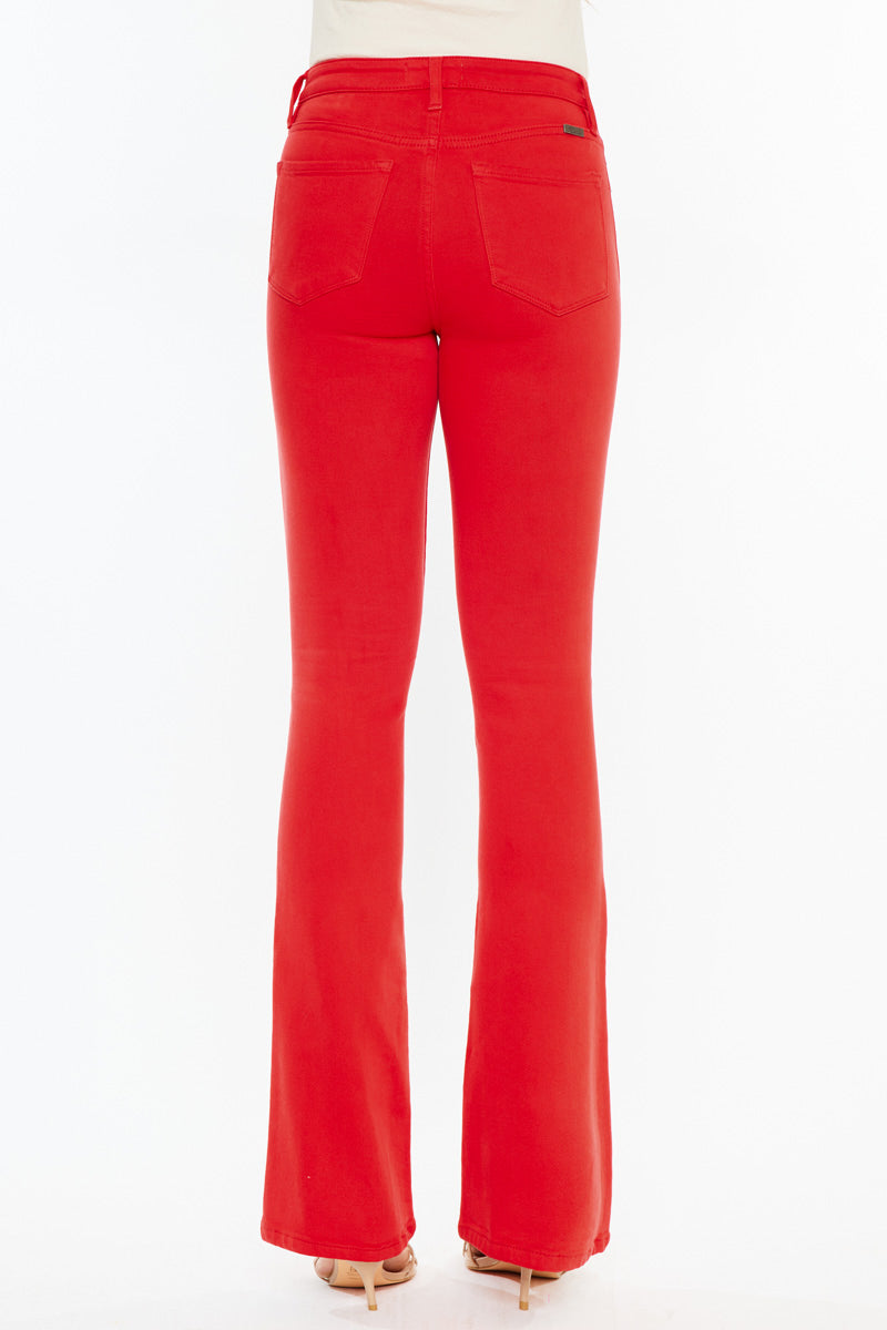 Ami Red High Rise Bootcut – Kancan USA