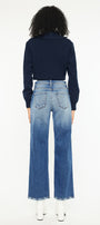 Angela Premier High Rise Slim Wide Leg Jeans - Official Kancan USA