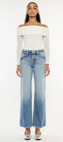 Veronica Premier High Rise Slim Wide Leg Jeans - Official Kancan USA