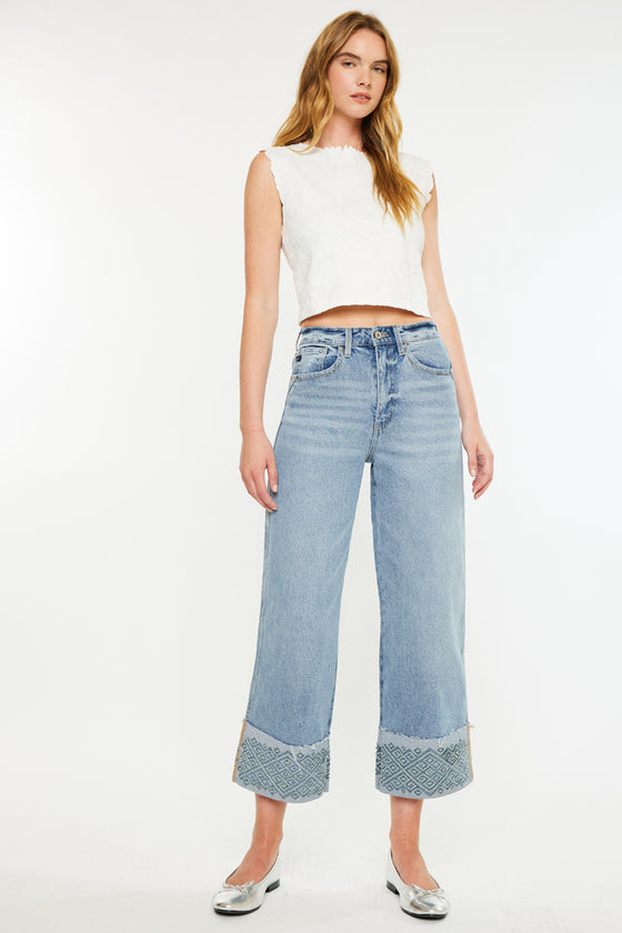 Grace Premier 90's Cropped Wide Leg