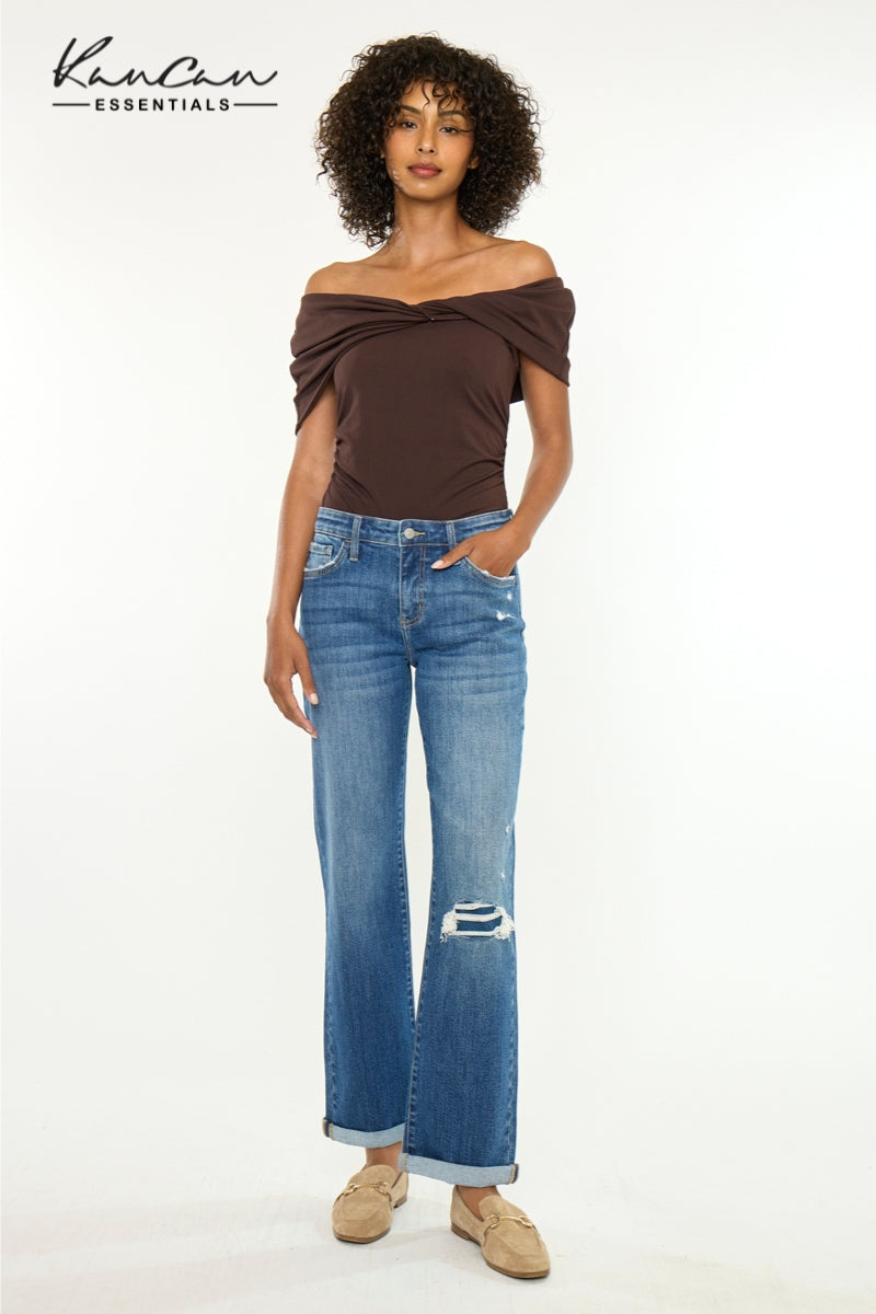 Bianca Essentials Mid Rise True Straight - Official Kancan USA