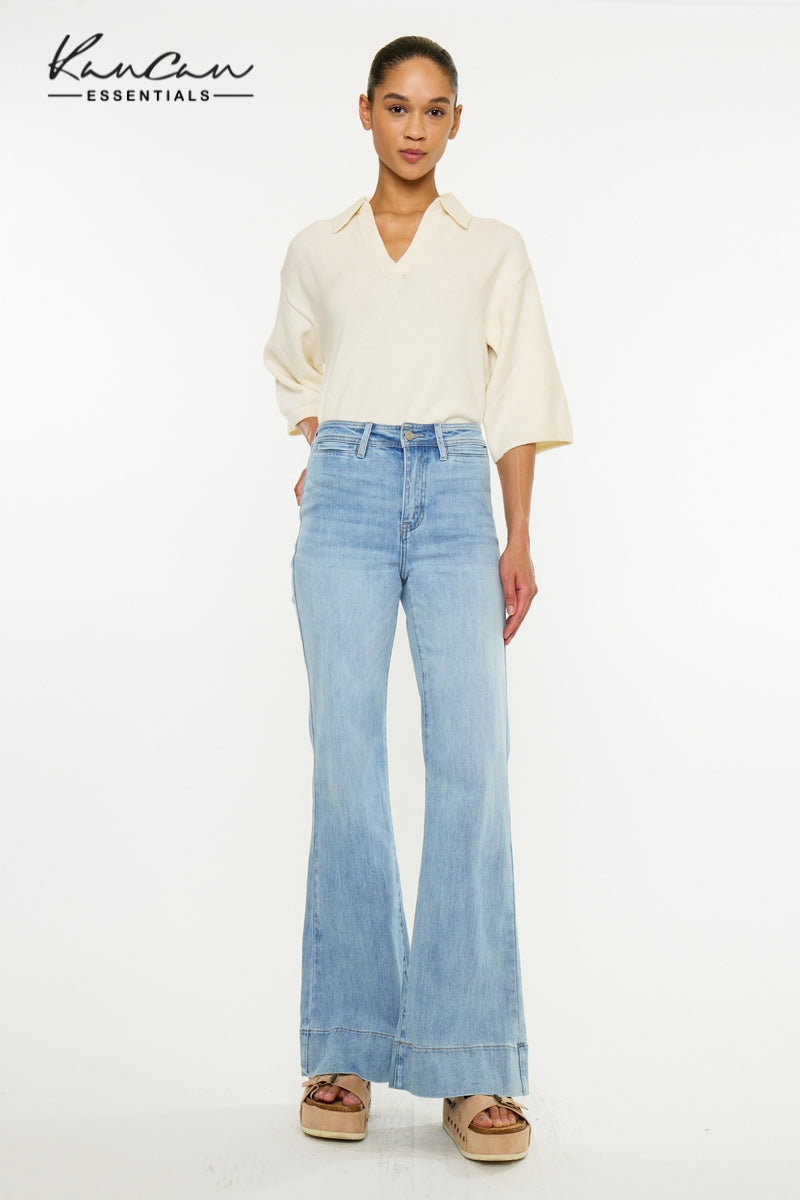 Idris Essentials High Rise Wide Flare