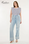 Franny Essentials High Rise Wide Flare Jeans (Plus) - Official Kancan USA